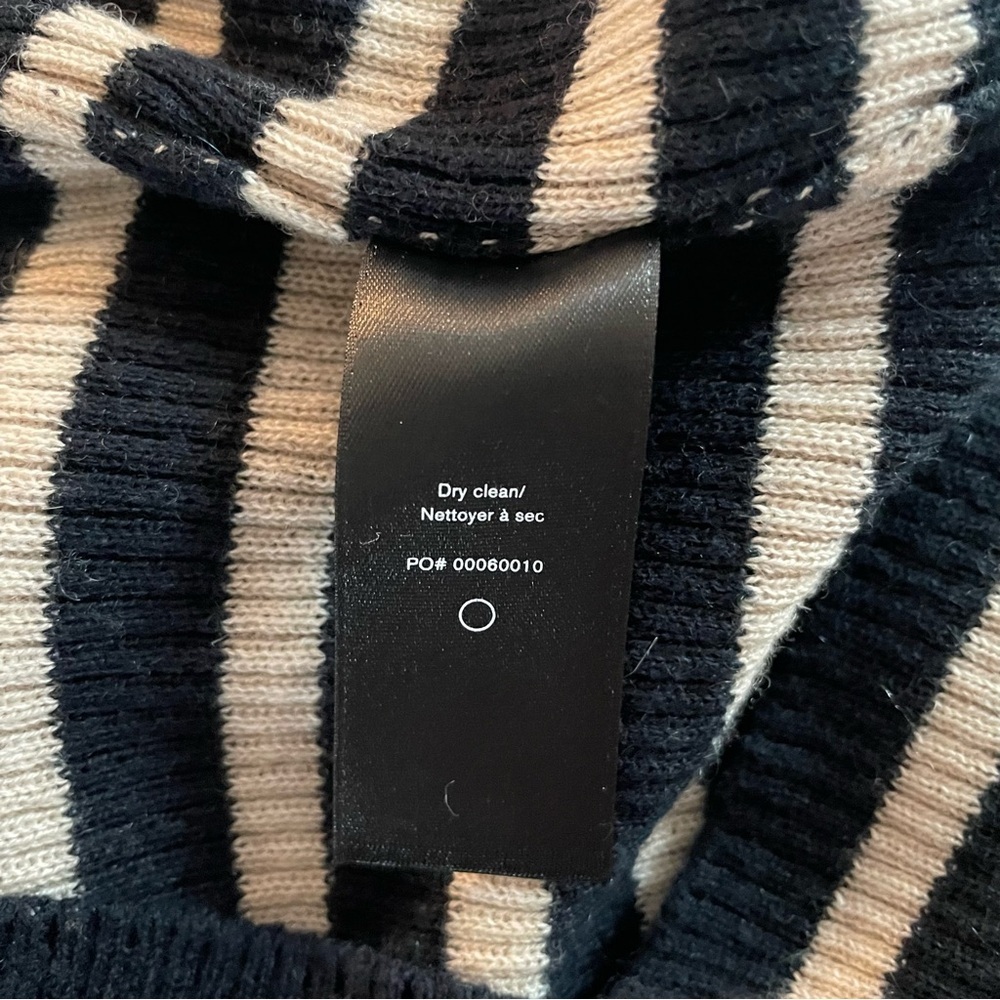 Rag & Bone Kate Stripe Turtleneck Mini Sweater Dr… - image 8